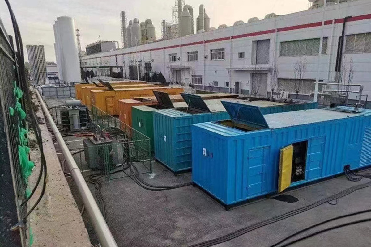 扎鲁特发电机租赁施工现场